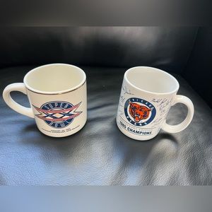 Chicago Bears 1985 ceramic coffee mugs